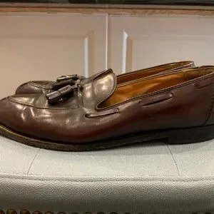 Brooks Brothers Men’s Leather Tassel Dress Loafers Size 11.5D Brooks Brothers Loafer Brown Casual Shoes for Men for sale  main image 3